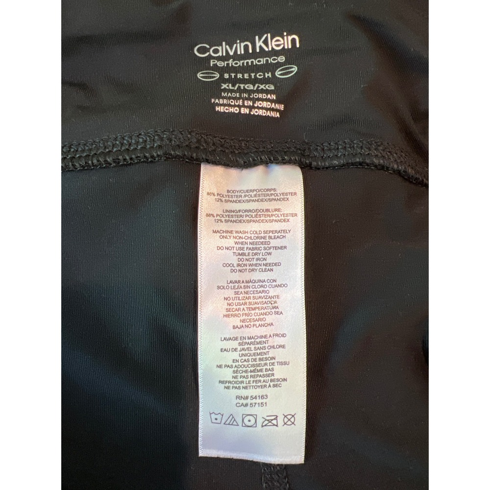 Calvin Klein Performance Black Athletic Skort XL Tennis Golf Skirt with Shorts - Picture 3 of 4